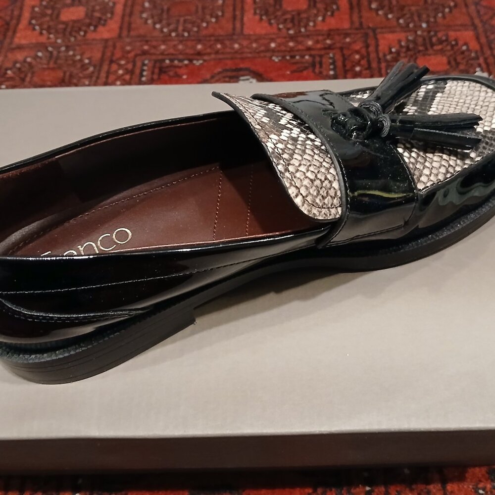 Franco Sarto two tone loafers with tassle